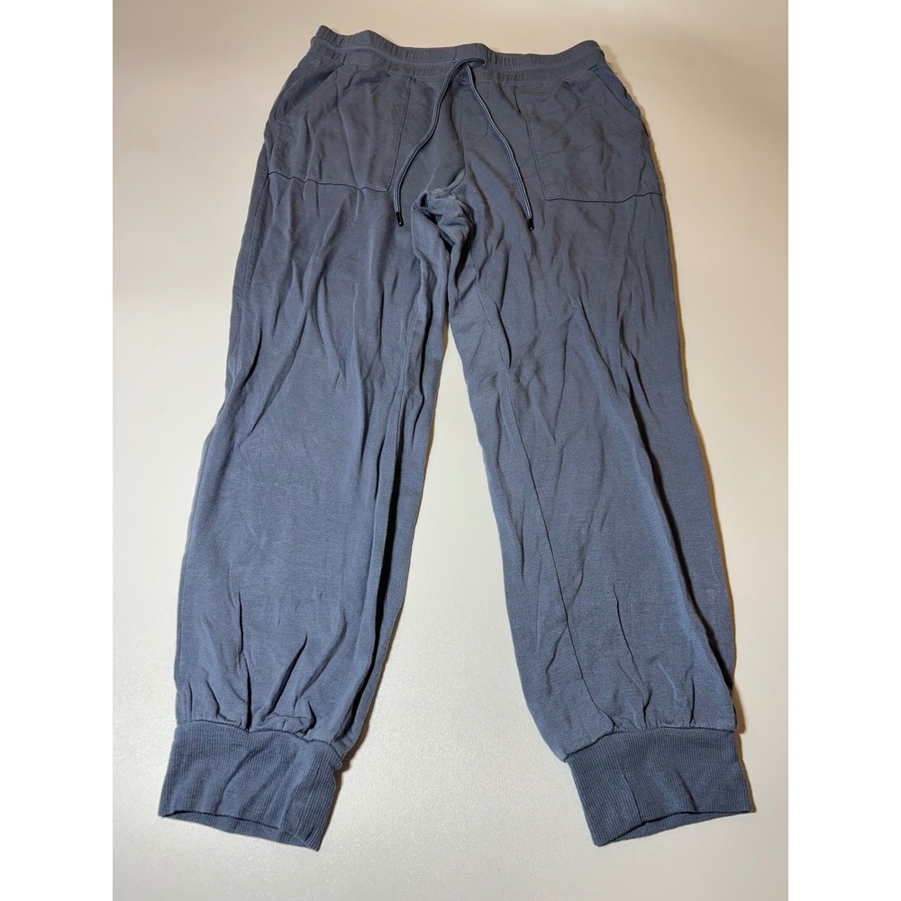 Workshop Republic Clothing Joggers Women's Size L Blue Modal Spandex Drawstring